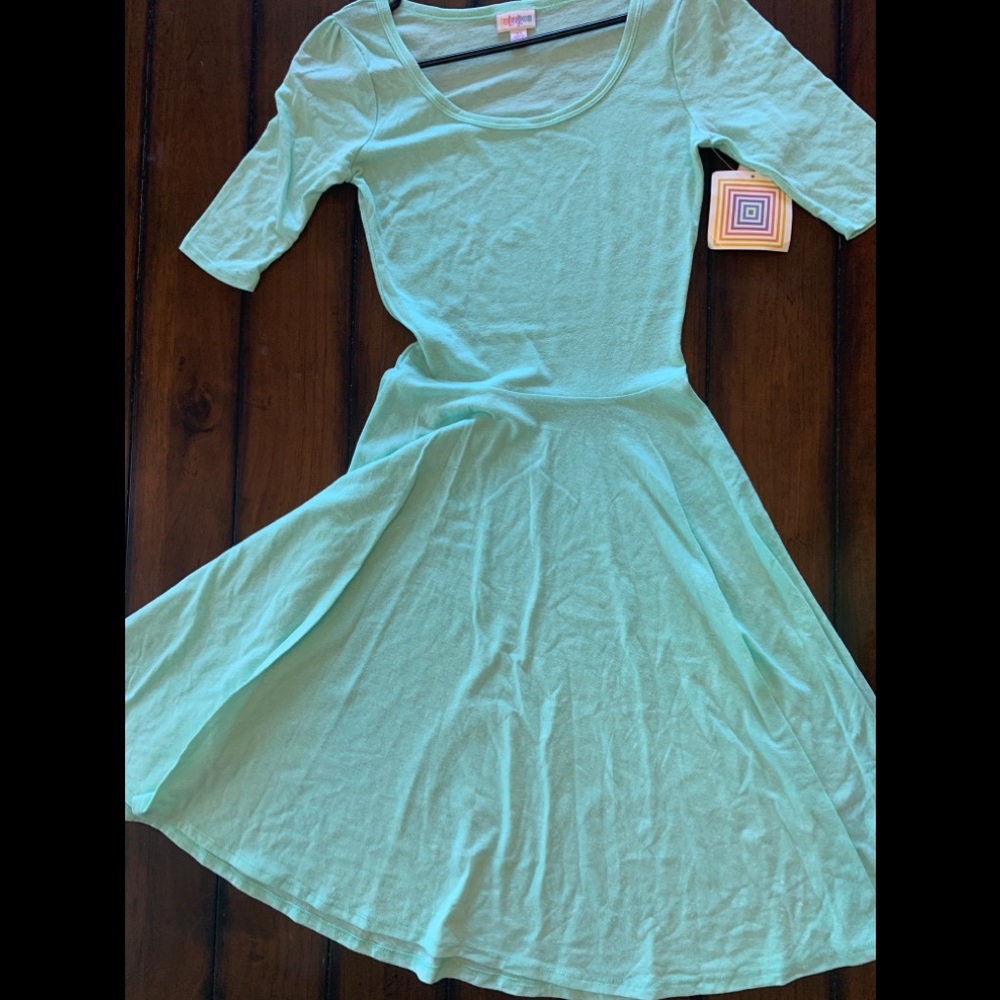 Beautiful Turquoise Lularoe Nicole Dress NWT